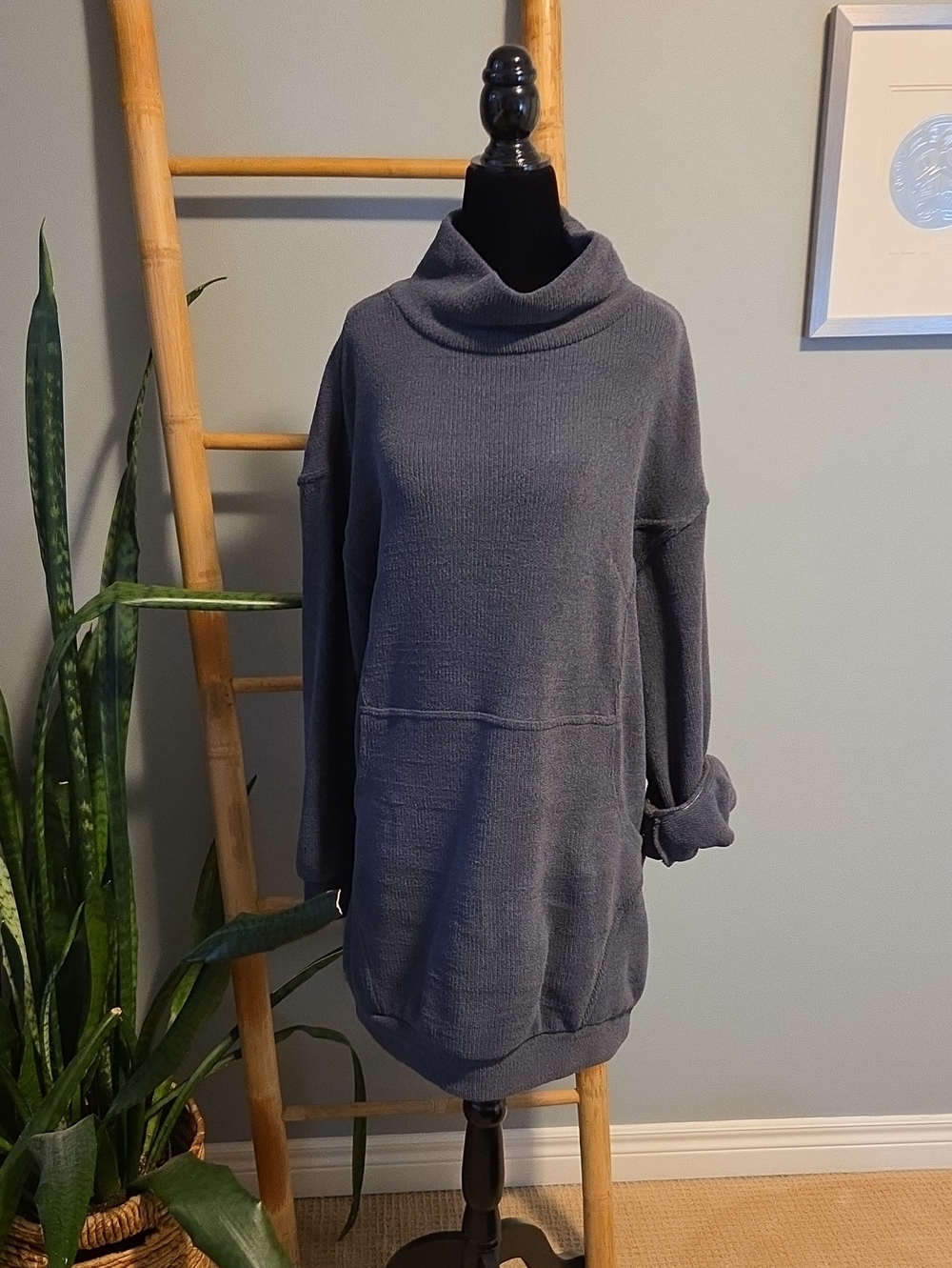 FP Beach Funnel Neck Longline Sweater